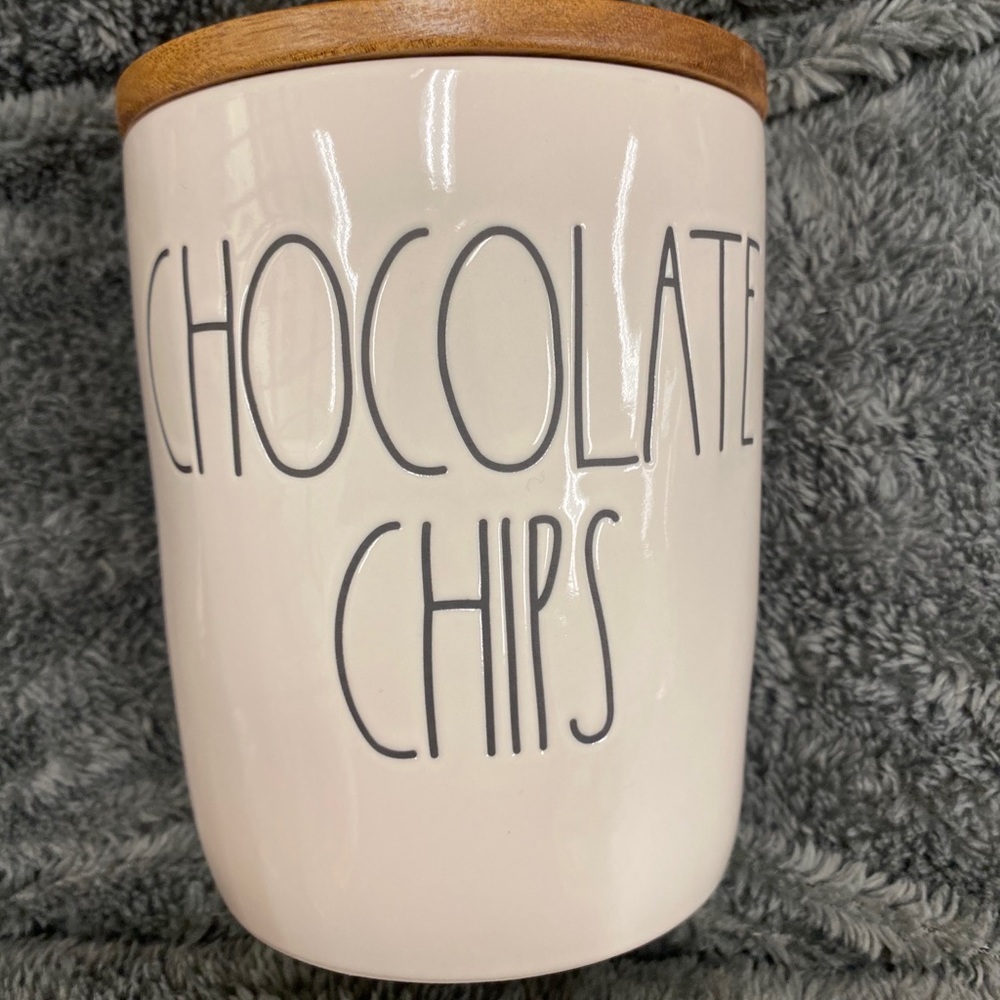 Rae Dunn Chocolate Chips Cellar